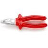 03 07 180 Combination Pliers with dipped insulation, VDE-tested chrome-plated 180 mm